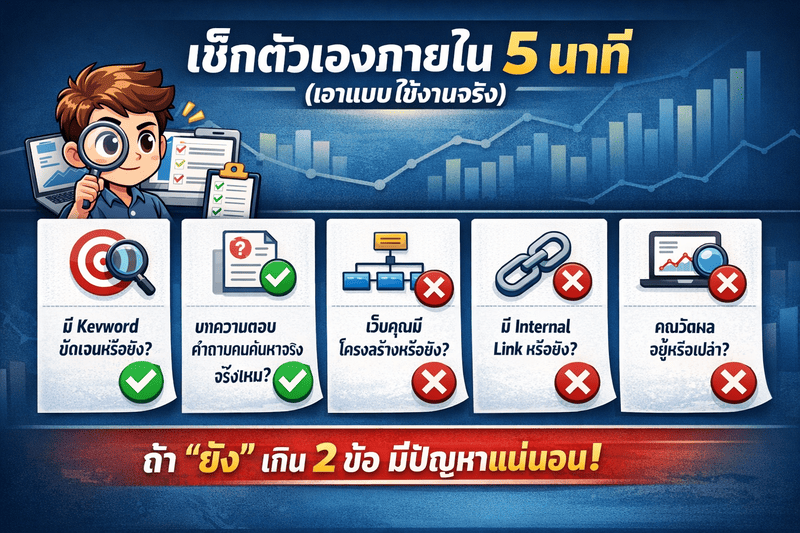 แก้ SEO ไม่ขึ้น