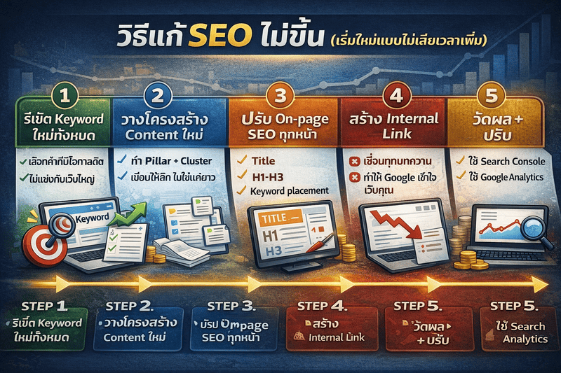 วิธีทำ SEO ให้ติดหน้าแรก