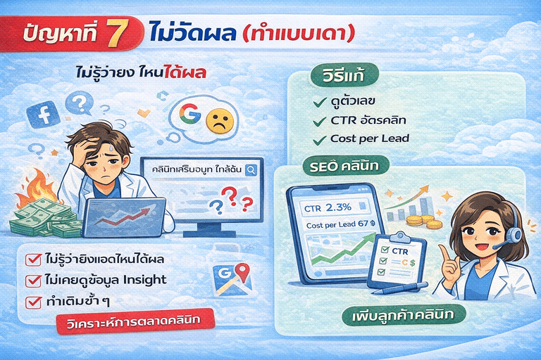 ปัญหาการวัดผลในการตลาดคลินิก