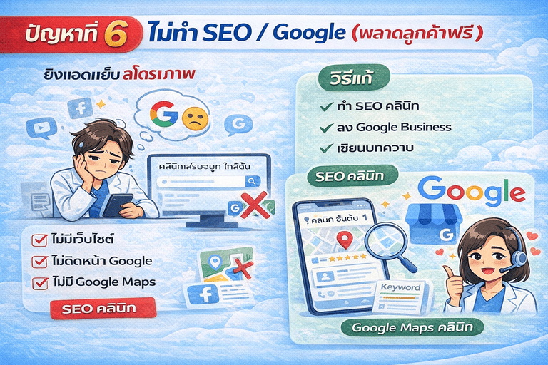 ไม่ทำ SEO พลาดลูกค้าฟรี