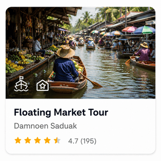 Floating Market Tour — Damnoen Saduak